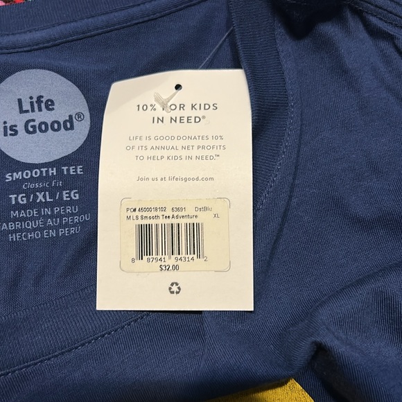 Life is Good Smooth Tee Mens XL NWT - Picture 5 of 5